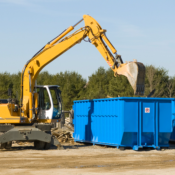 how does a residential dumpster rental service work in Colorado Acres